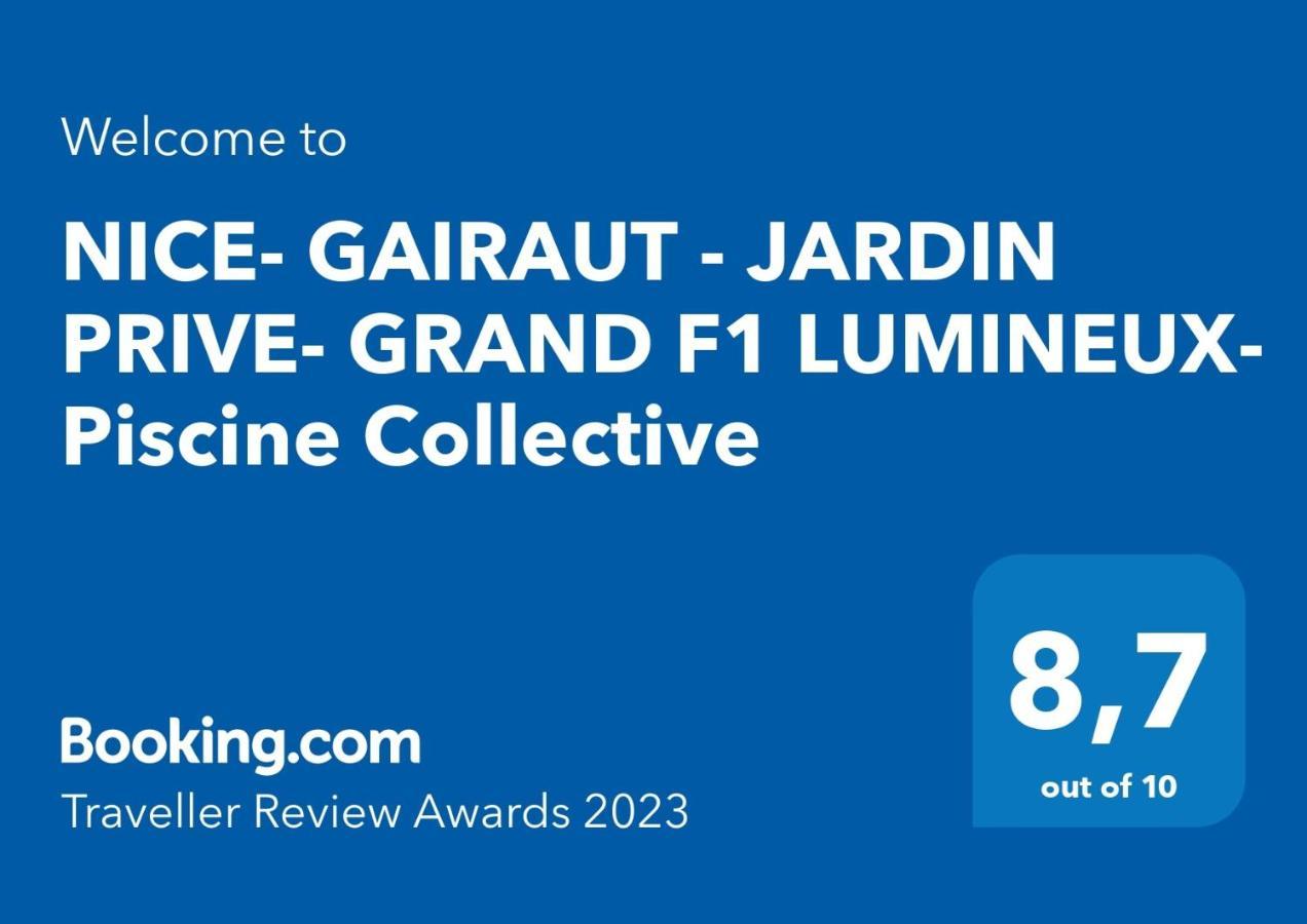 Nice- Gairaut - Jardin Prive- Grand F1 Lumineux-Piscine Collective Екстериор снимка